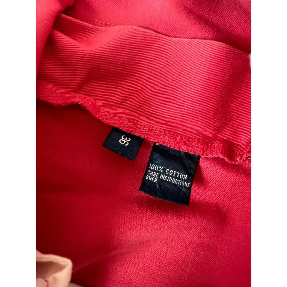Vintage Polo Ralph Lauren Prospect Short Chino Flat Front Red Size 36 SG